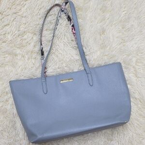 Betsey Johnson Powder Blue Tote with Floral Strap